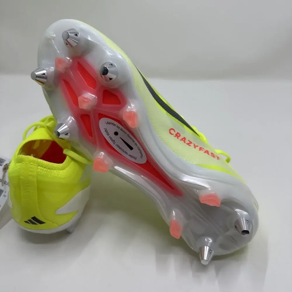 Men's Adidas X Crazyfast.1 Elite SG Cleats Boots Solar Energy IF0665 Size 5.5